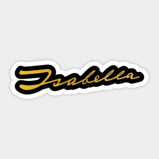 Borgward Isabella Script Sticker